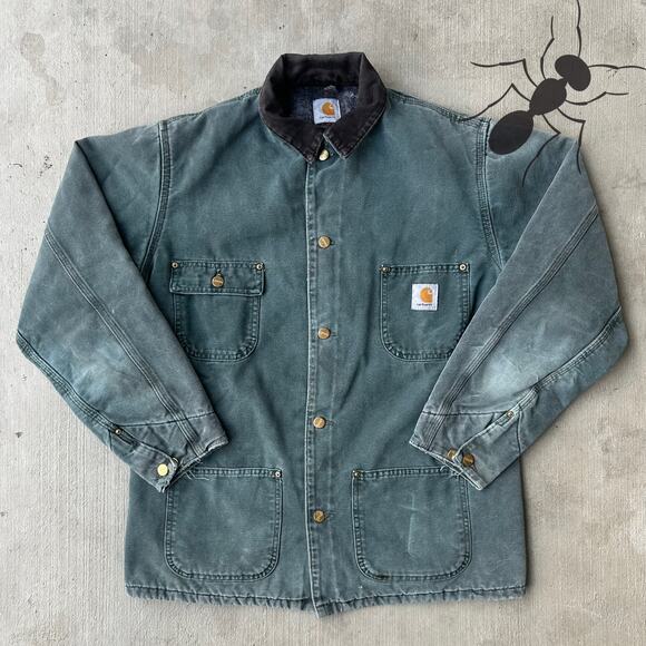 Carhartt Other - Vintage Y2K Carhartt green chore work wear jacket